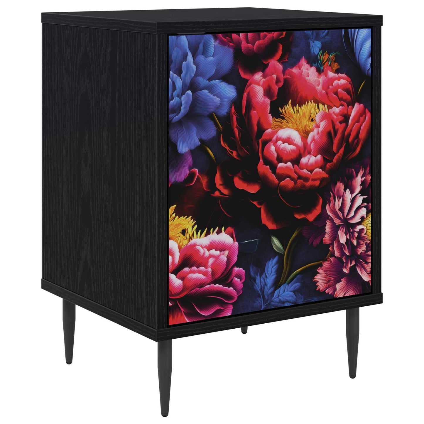 Bedside Cabinet KIEL Black Oak 36 x 33 x 51 cm Engineered Wood