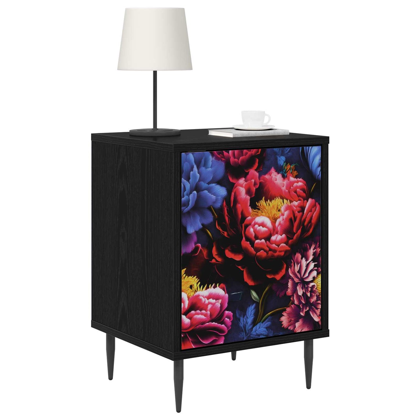 Bedside Cabinet KIEL 2 pcs Black Oak 36 x 33 x 51 cm