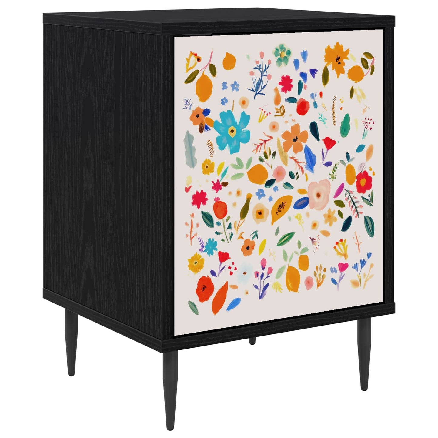 Bedside Cabinet MAINZ Black Oak 36 x 33 x 51 cm Engineered Wood