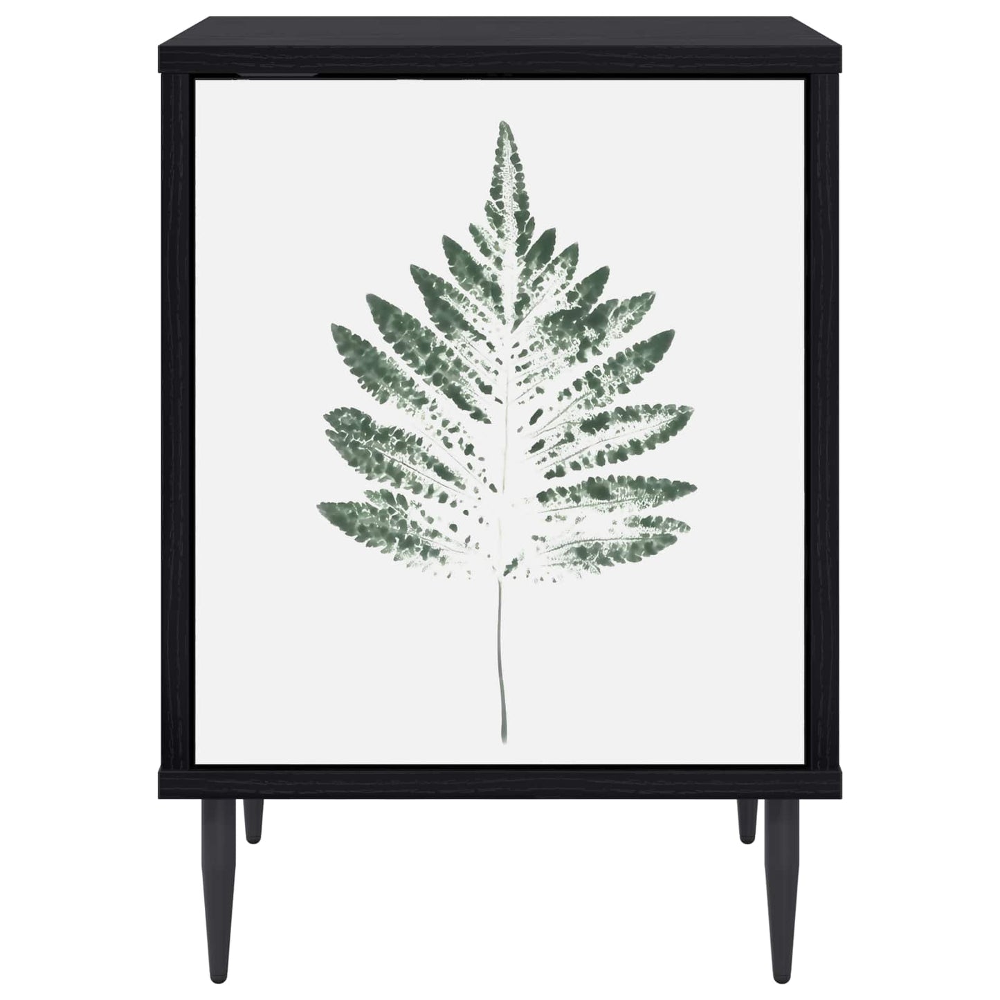 Bedside Cabinet HANAU 2 pcs Black Oak 36 x 33 x 51 cm