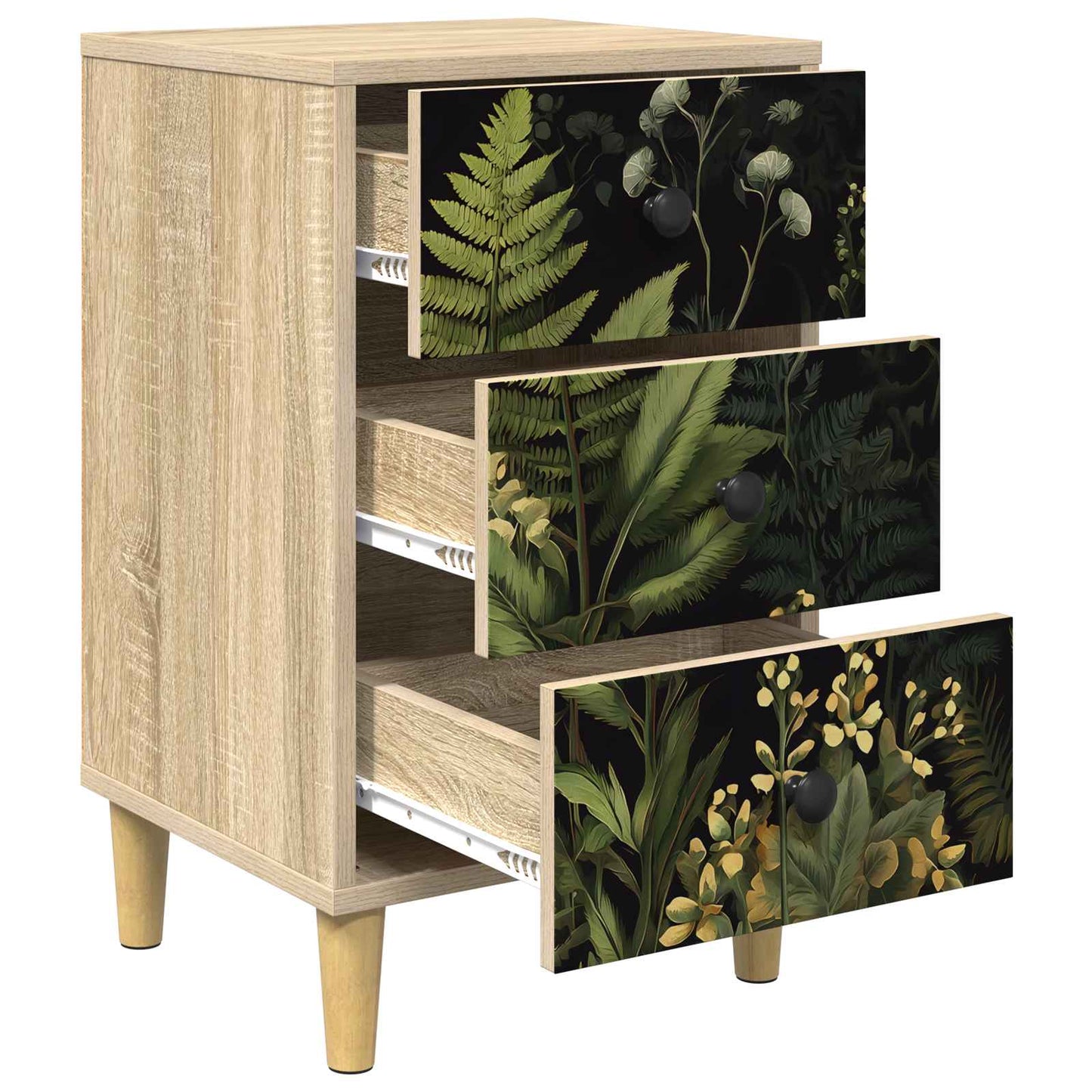 Bedside Cabinet RHENEN Sonoma Oak 36 x 33 x 60 cm