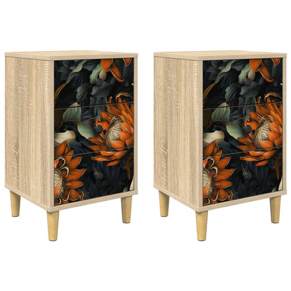 Bedside Cabinet LOCHEM 2 pcs Sonoma Oak 36 x 33 x 60 cm