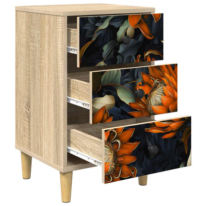 Bedside Cabinet LOCHEM 2 pcs Sonoma Oak 36 x 33 x 60 cm