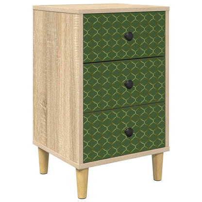 Bedside Cabinet GELEEN Sonoma Oak 36 x 33 x 60 cm