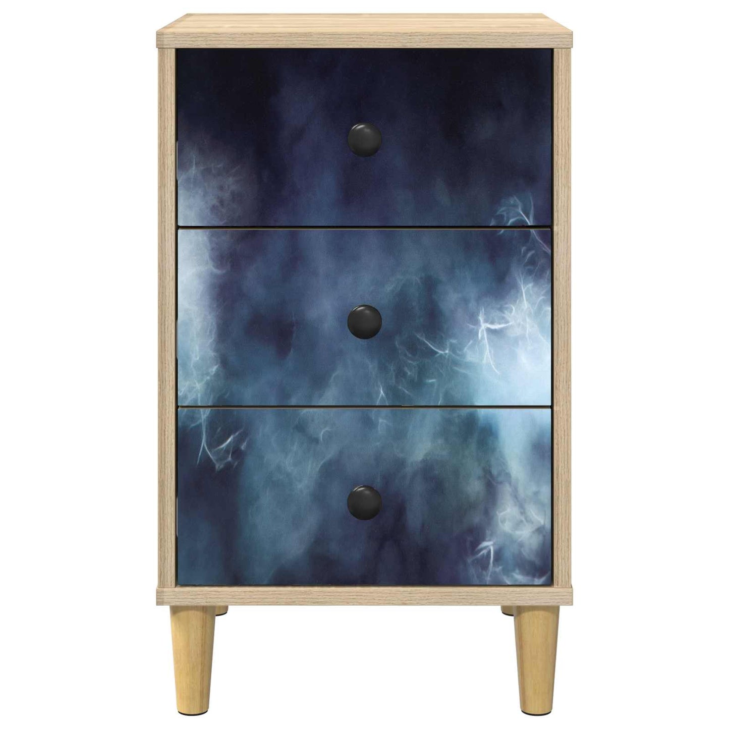 Bedside Cabinet RAALTE 2 pcs Sonoma Oak 36 x 33 x 60 cm