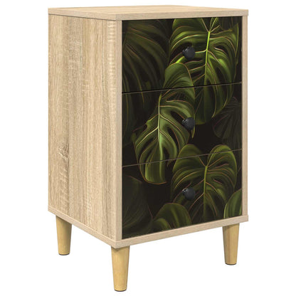 Bedside Cabinet ELBURG Sonoma Oak 36 x 33 x 60 cm