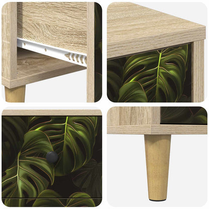 Bedside Cabinet ELBURG 2 pcs Sonoma Oak 36 x 33 x 60 cm