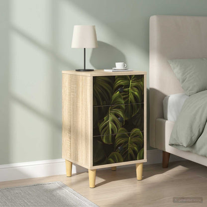 Bedside Cabinet ELBURG 2 pcs Sonoma Oak 36 x 33 x 60 cm
