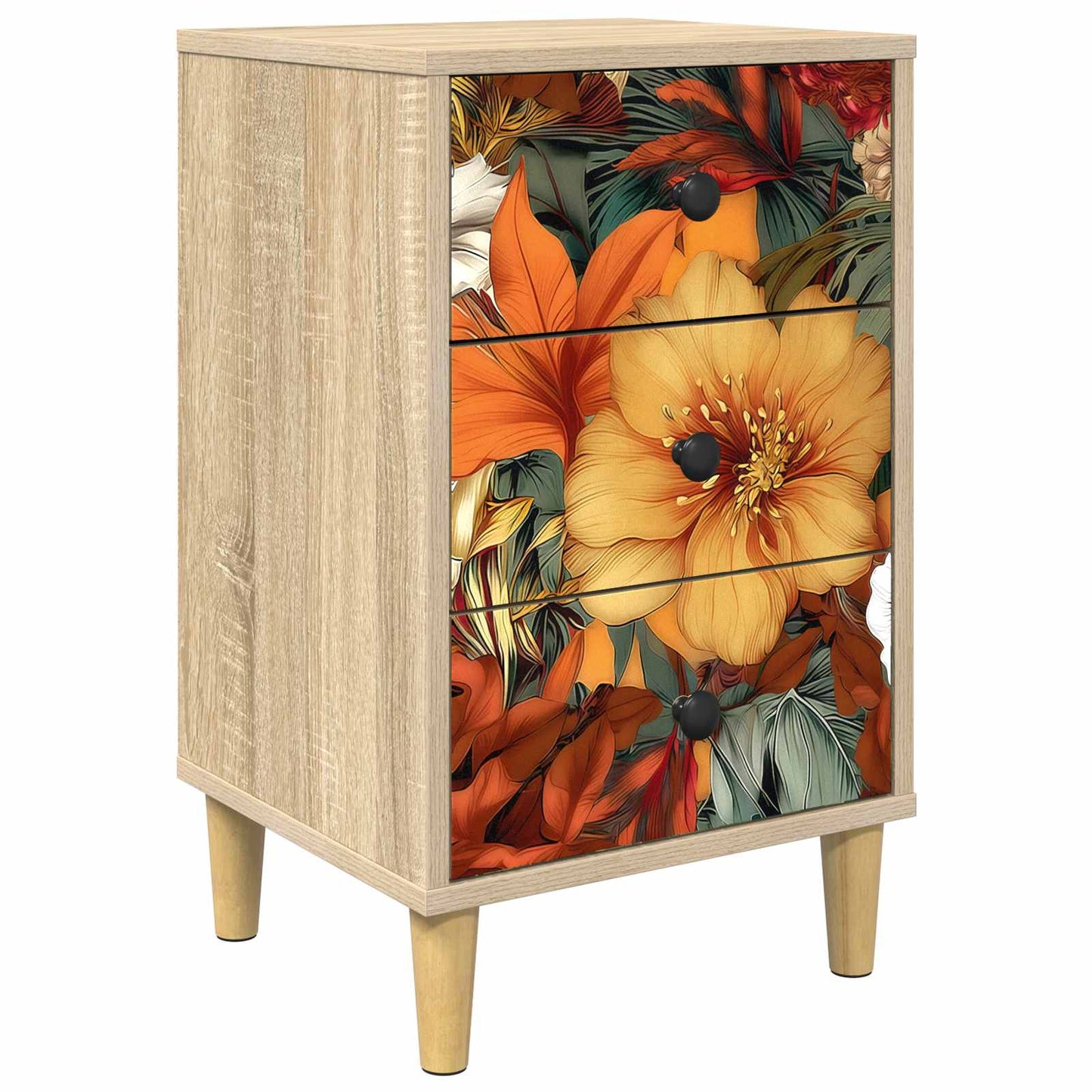 Bedside Cabinet GENNEP Sonoma Oak 36 x 33 x 60 cm