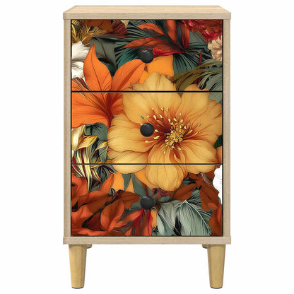 Bedside Cabinet GENNEP Sonoma Oak 36 x 33 x 60 cm