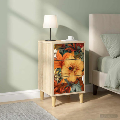 Bedside Cabinet GENNEP 2 pcs Sonoma Oak 36 x 33 x 60 cm