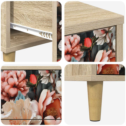 Bedside Cabinet BORNE 2 pcs Sonoma Oak 36 x 33 x 60 cm