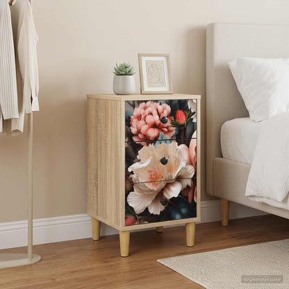 Bedside Cabinet BORNE 2 pcs Sonoma Oak 36 x 33 x 60 cm