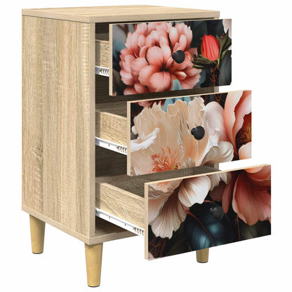Bedside Cabinet BORNE 2 pcs Sonoma Oak 36 x 33 x 60 cm