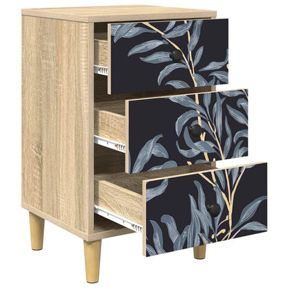 Bedside Cabinet DOKKUM Sonoma Oak 36 x 33 x 60 cm