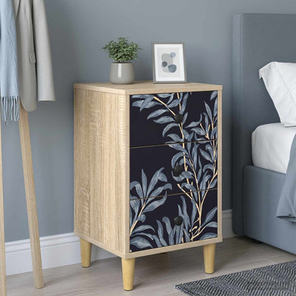 Bedside Cabinet DOKKUM 2 pcs Sonoma Oak 36 x 33 x 60 cm