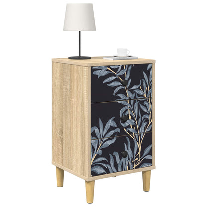 Bedside Cabinet DOKKUM 2 pcs Sonoma Oak 36 x 33 x 60 cm