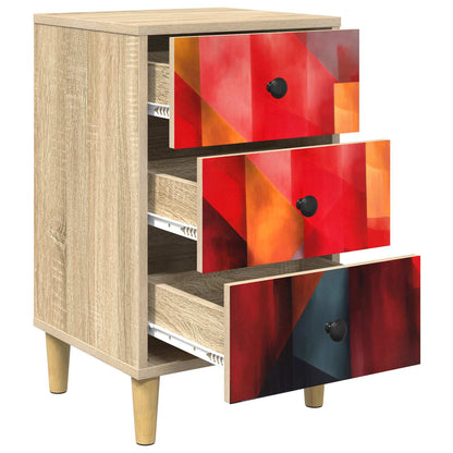 Bedside Cabinet HEESCH Sonoma Oak 36 x 33 x 60 cm