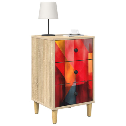 Bedside Cabinet HEESCH Sonoma Oak 36 x 33 x 60 cm