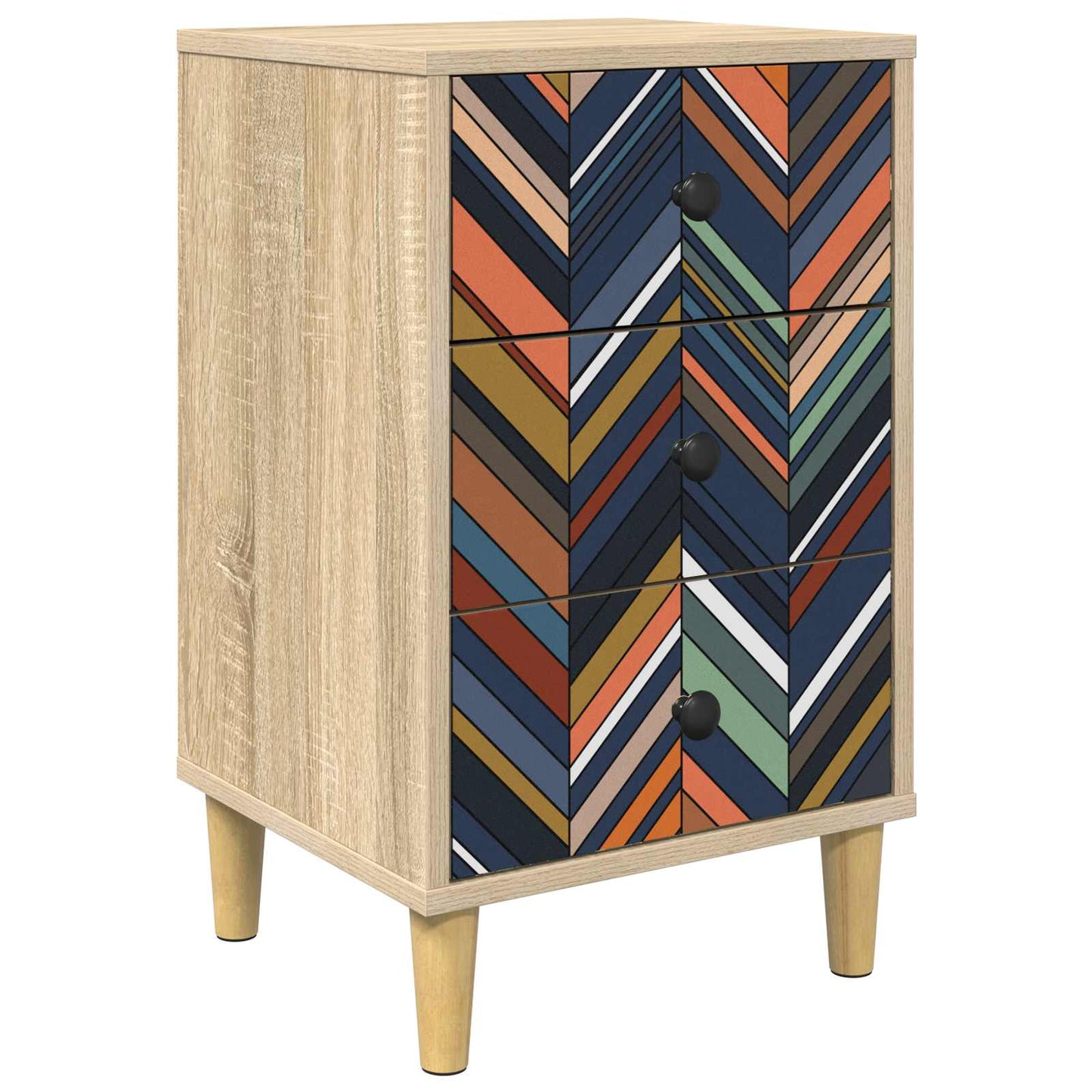 Bedside Cabinet OMMEN Sonoma Oak 36 x 33 x 60 cm