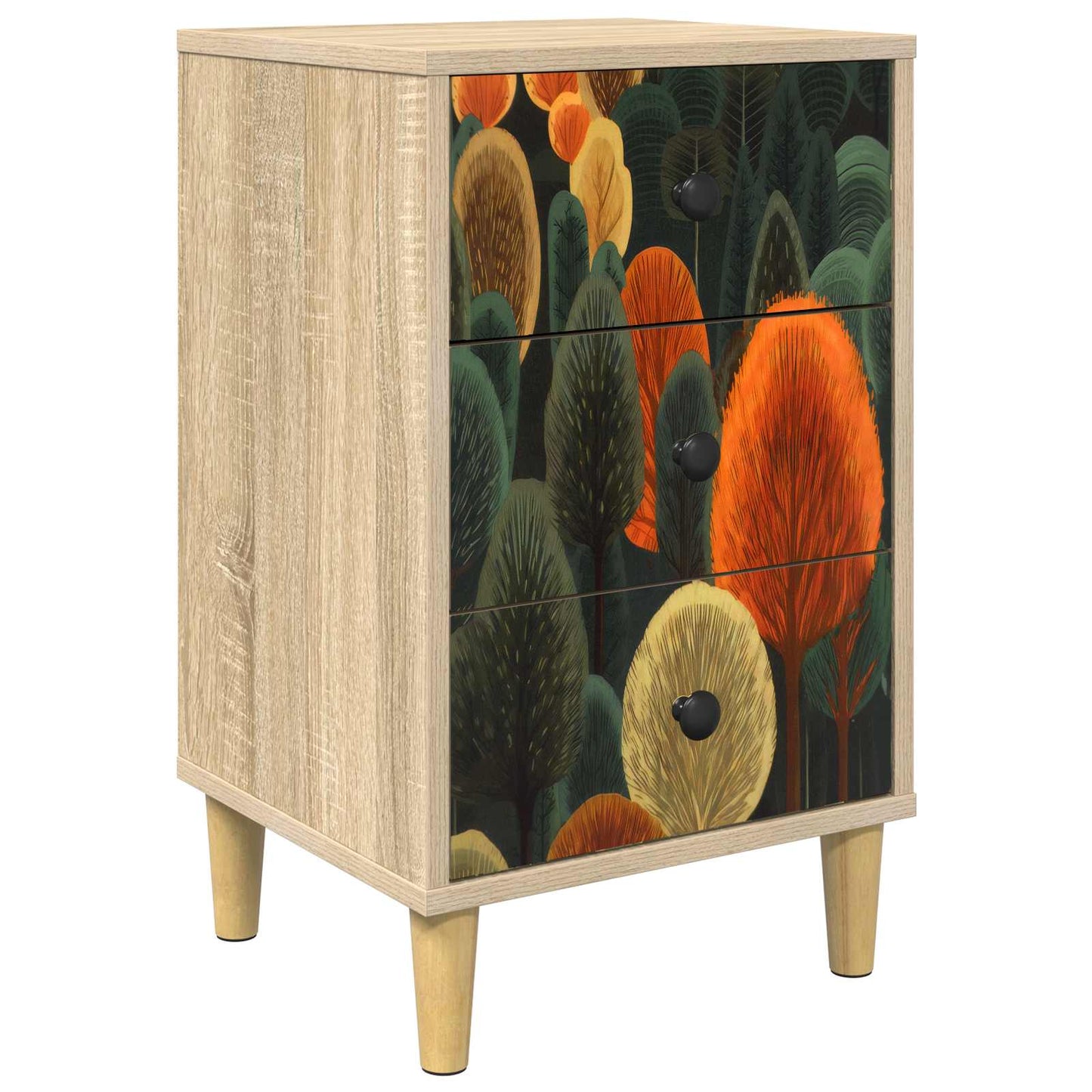Bedside Cabinet ZAANDAM Sonoma Oak 36 x 33 x 60 cm