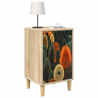Bedside Cabinet ZAANDAM Sonoma Oak 36 x 33 x 60 cm