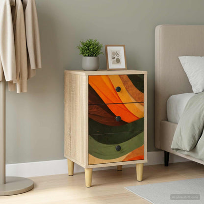 Bedside Cabinet BONN Sonoma Oak 36 x 33 x 60 cm Engineered Wood