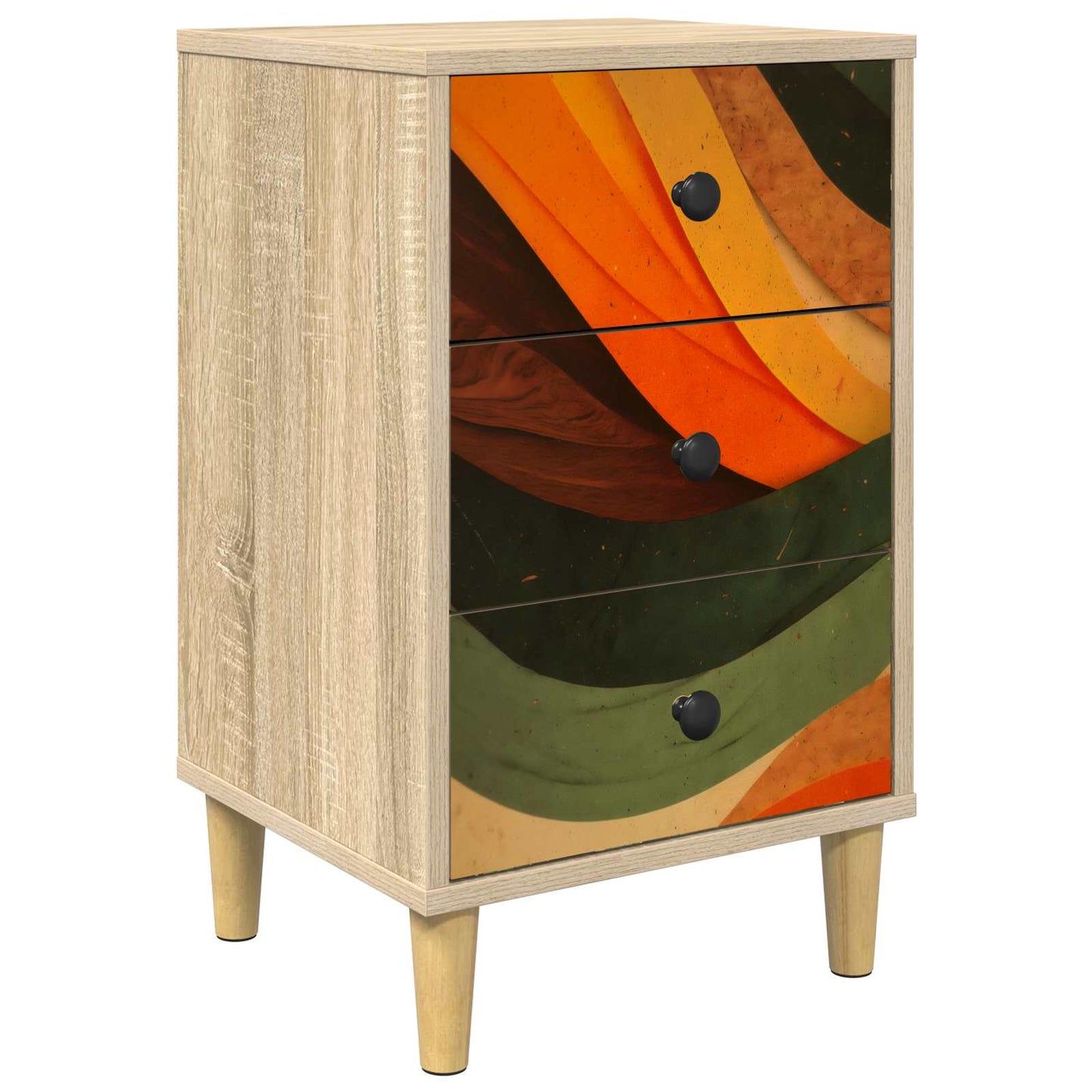 Bedside Cabinet BONN Sonoma Oak 36 x 33 x 60 cm Engineered Wood