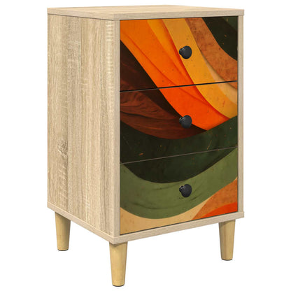 Bedside Cabinet BONN Sonoma Oak 36 x 33 x 60 cm Engineered Wood