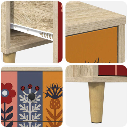 Bedside Cabinet ESSEN Sonoma Oak 36 x 33 x 60 cm
