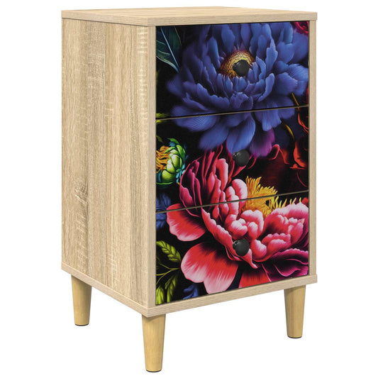 Bedside Cabinet KIEL Sonoma Oak 36 x 33 x 60 cm Engineered Wood