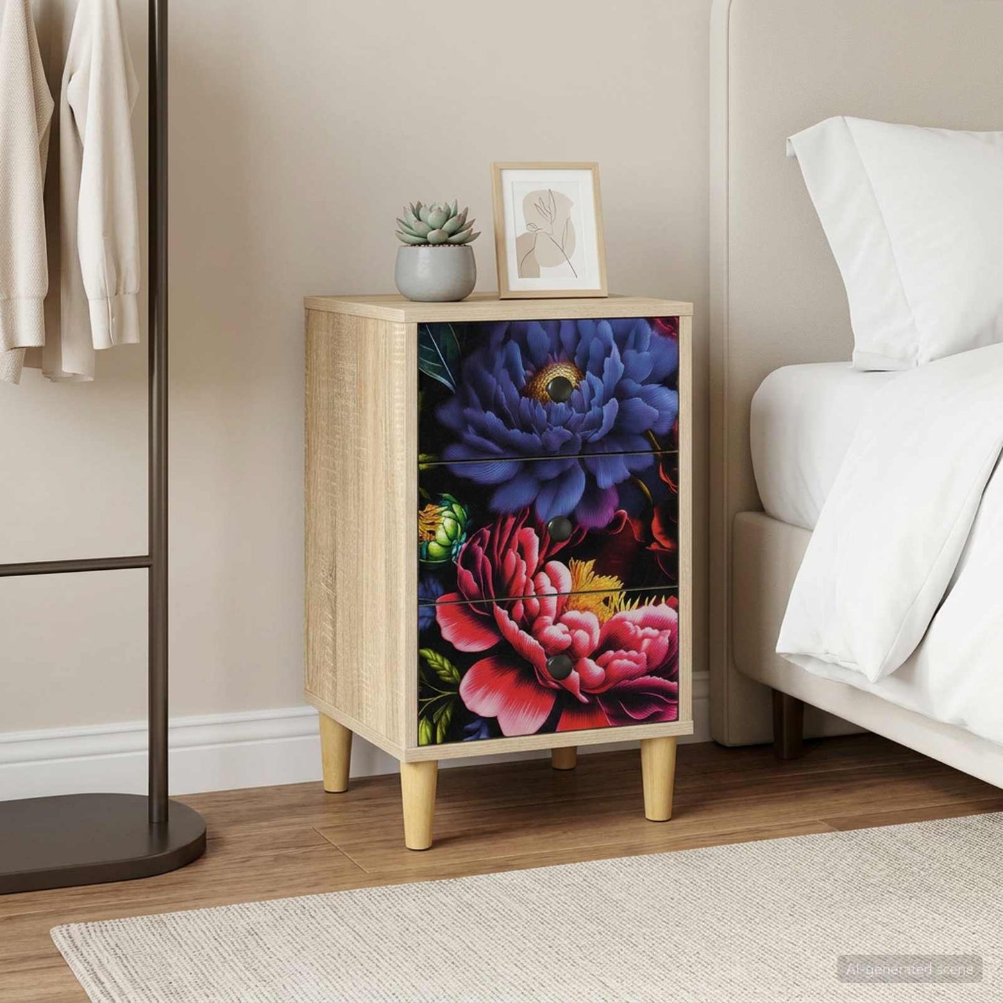 Bedside Cabinet KIEL 2 pcs Sonoma Oak 36 x 33 x 60 cm