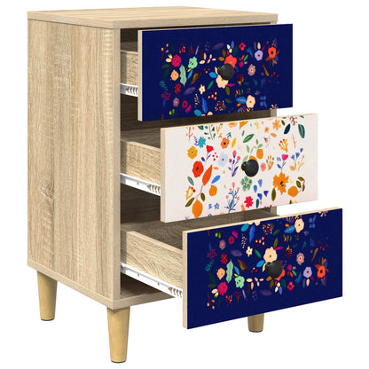 Bedside Cabinet MAINZ Sonoma Oak 36 x 33 x 60 cm