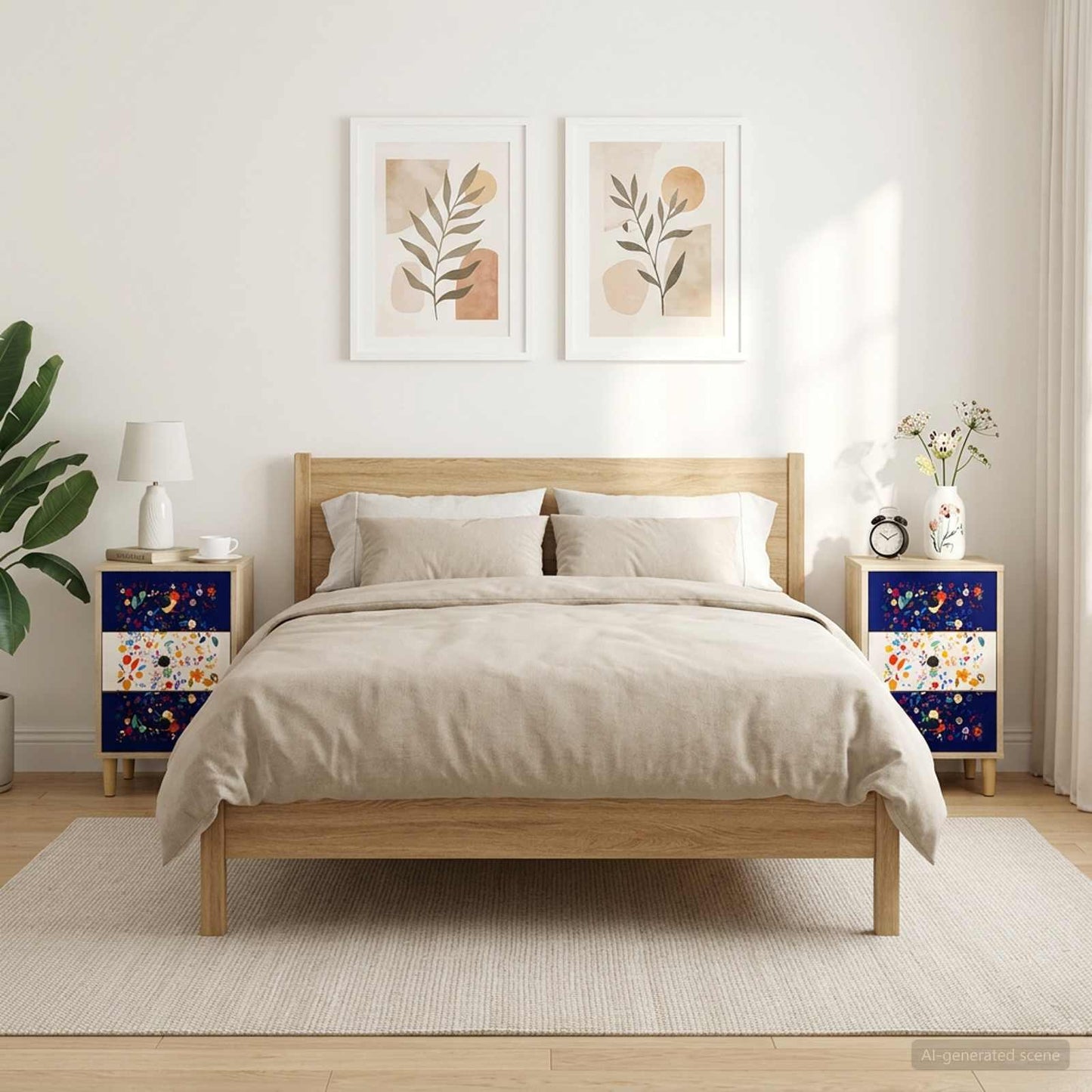 Bedside Cabinet MAINZ 2 pcs Sonoma Oak 36 x 33 x 60 cm