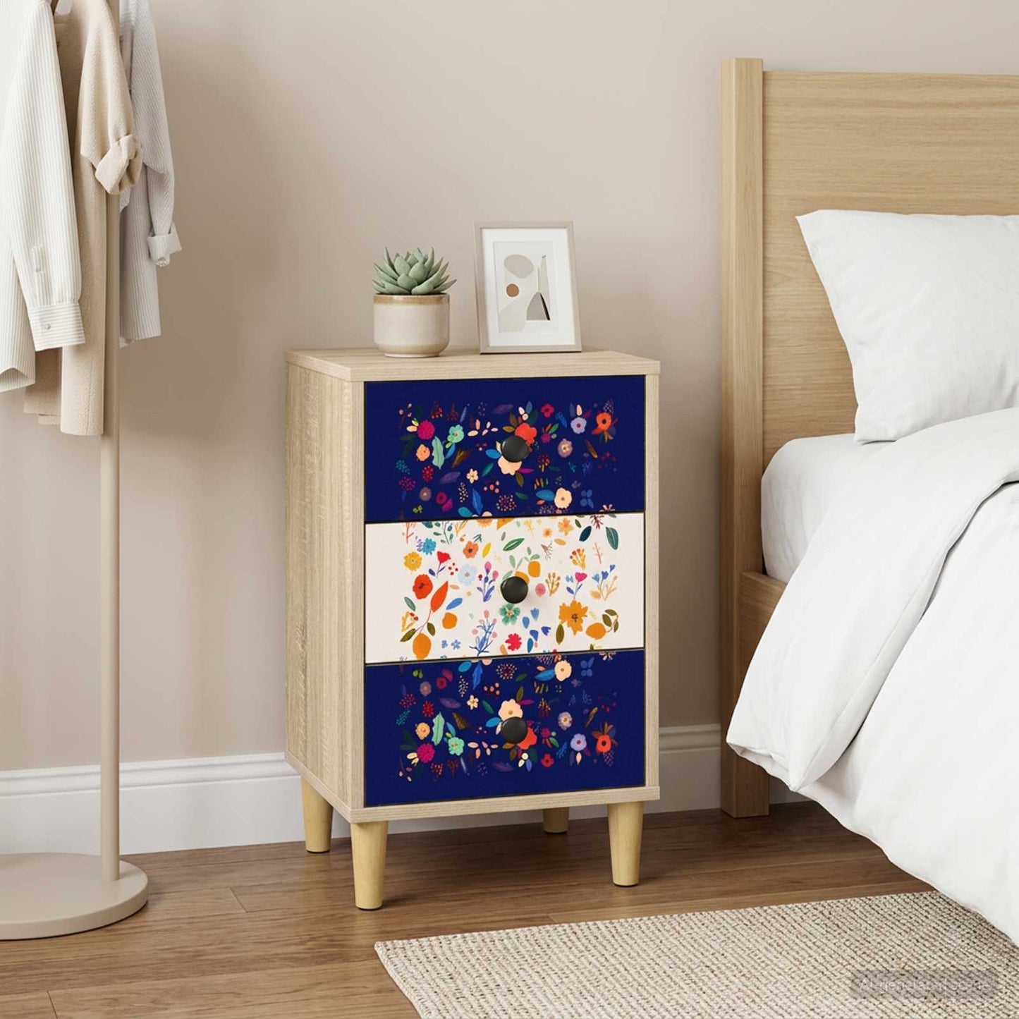 Bedside Cabinet MAINZ 2 pcs Sonoma Oak 36 x 33 x 60 cm