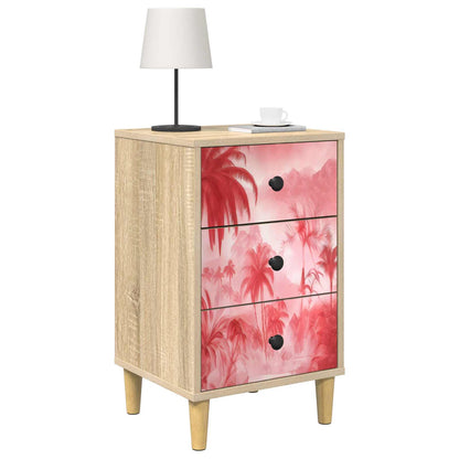 Bedside Cabinet AACHEN Sonoma Oak 36 x 33 x 60 cm