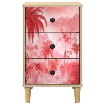Bedside Cabinet AACHEN 2 pcs Sonoma Oak 36 x 33 x 60 cm