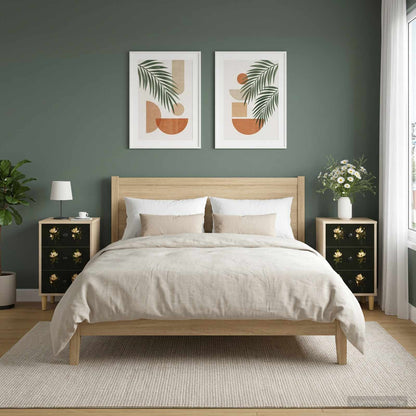 Bedside Cabinet BREMEN 2 pcs Sonoma Oak 36 x 33 x 60 cm