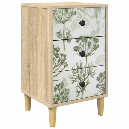 Bedside Cabinet GOTHA Sonoma Oak 36 x 33 x 60 cm