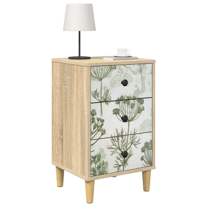 Bedside Cabinet GOTHA Sonoma Oak 36 x 33 x 60 cm
