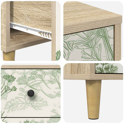 Bedside Cabinet GOTHA 2 pcs Sonoma Oak 36 x 33 x 60 cm