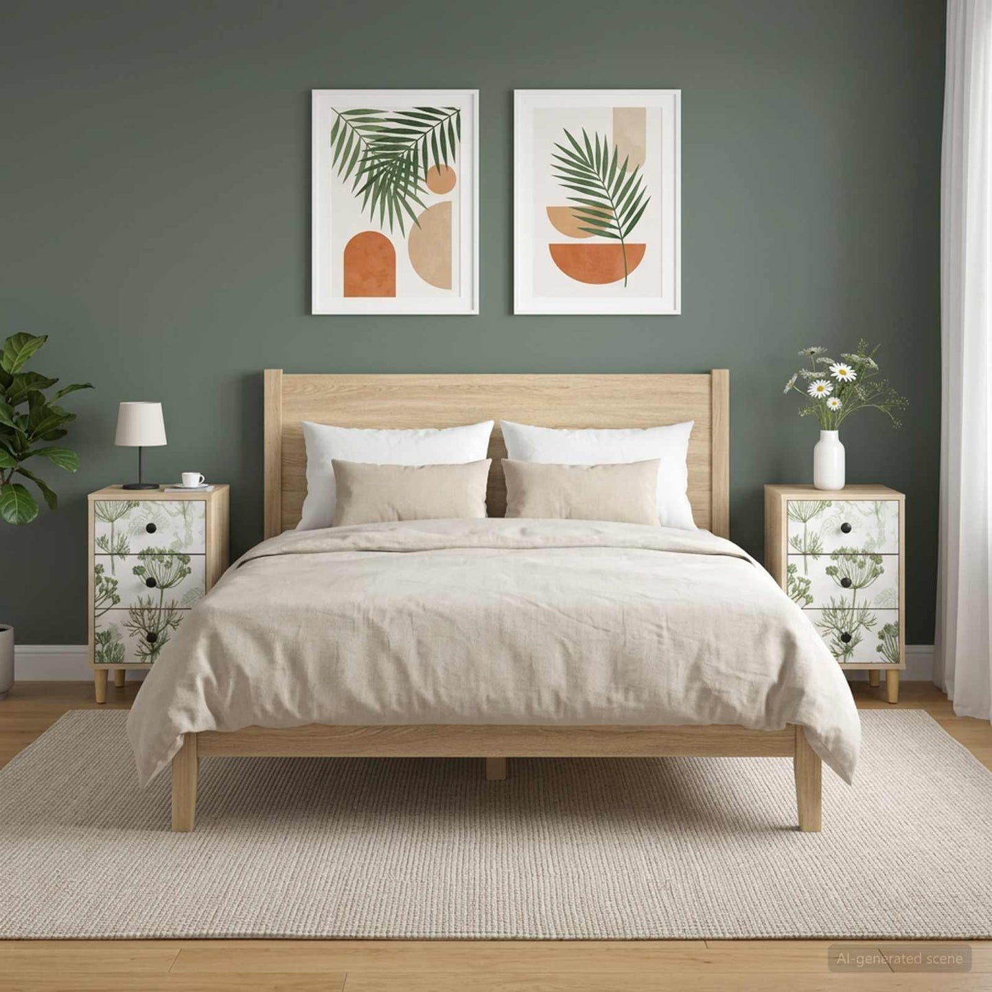Bedside Cabinet GOTHA 2 pcs Sonoma Oak 36 x 33 x 60 cm