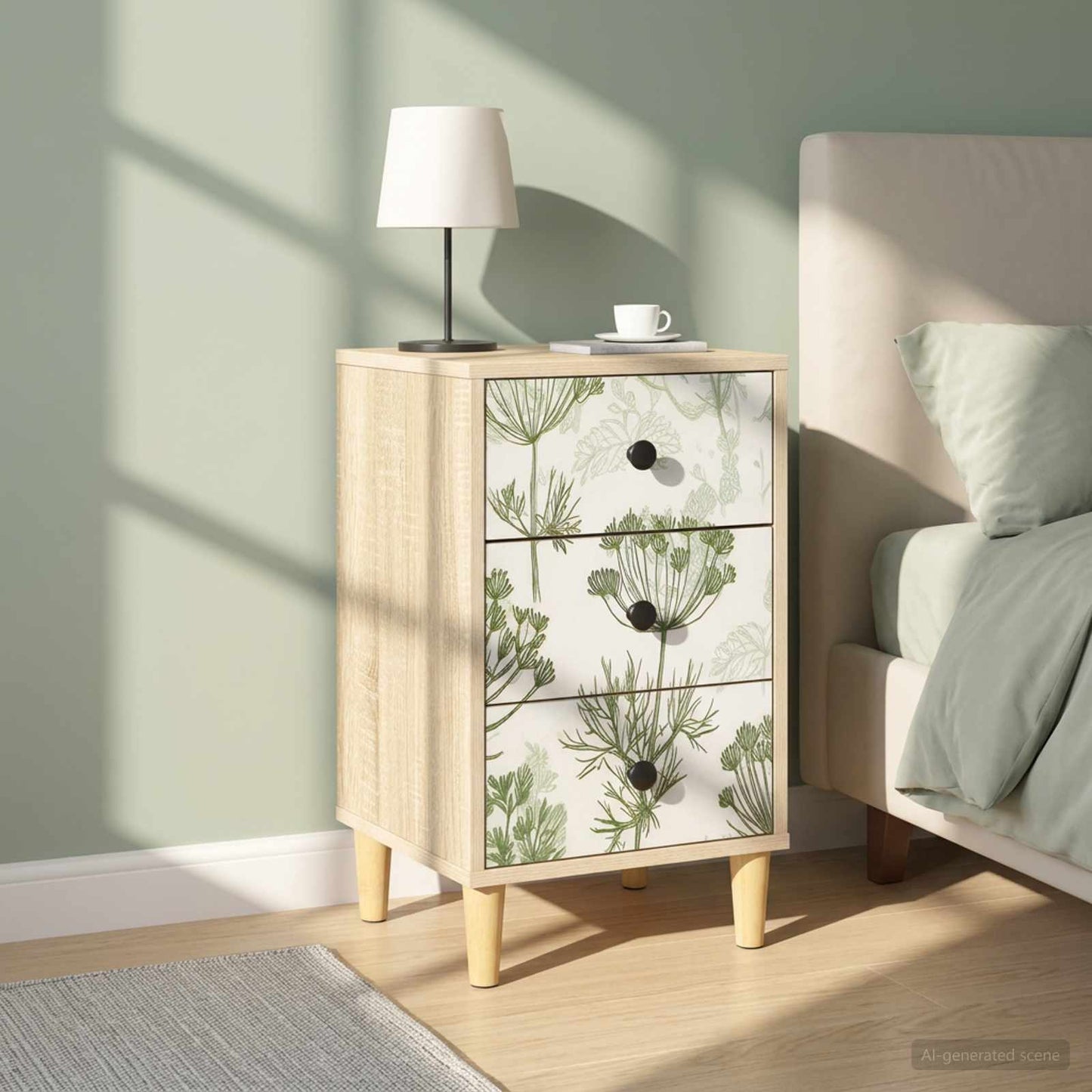 Bedside Cabinet GOTHA 2 pcs Sonoma Oak 36 x 33 x 60 cm