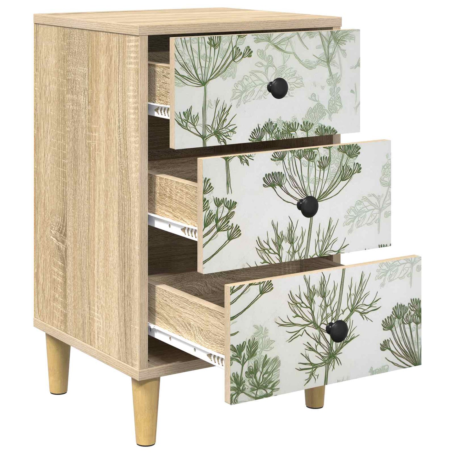 Bedside Cabinet GOTHA 2 pcs Sonoma Oak 36 x 33 x 60 cm