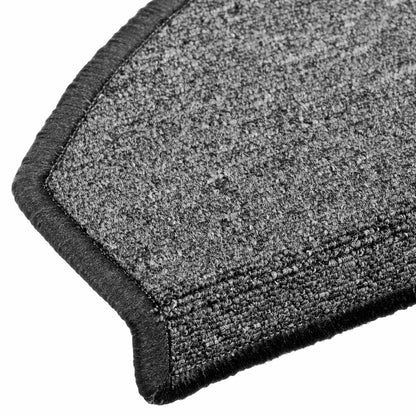 Self-adhesive Stair Mats 15 pcs Dark Grey 80 x 24.5 x 3.5 cm
