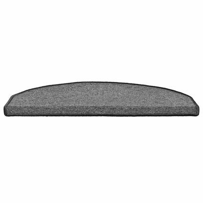 Self-adhesive Stair Mats 15 pcs Dark Grey 80 x 24.5 x 3.5 cm