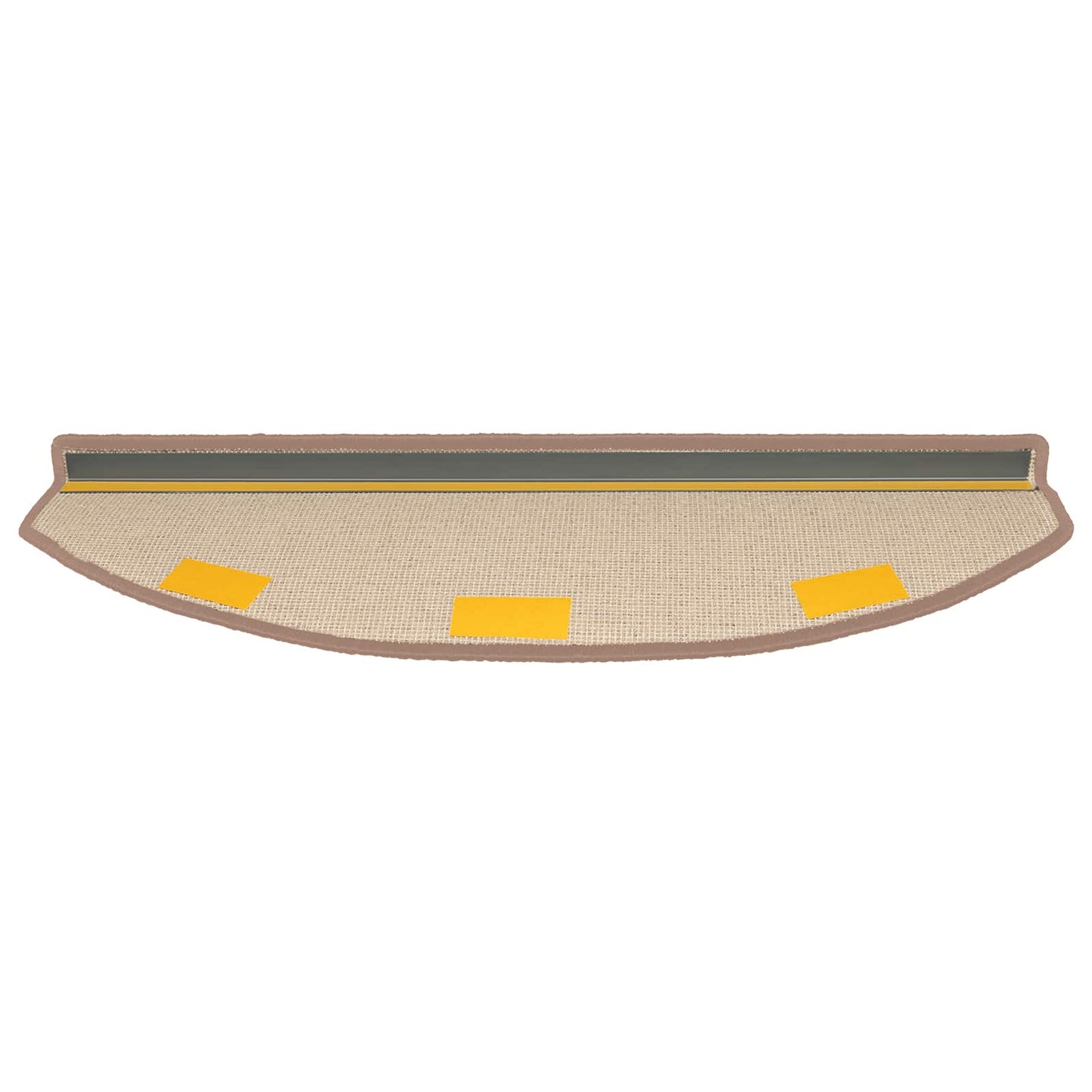 Self-adhesive Stair Mats 15 pcs Light Brown 80 x 24.5 x 3.5 cm