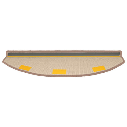 Self-adhesive Stair Mats 15 pcs Light Brown 80 x 24.5 x 3.5 cm