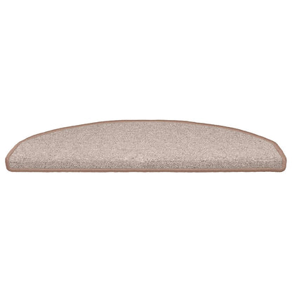 Self-adhesive Stair Mats 15 pcs Light Brown 80 x 24.5 x 3.5 cm