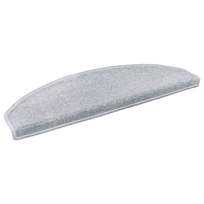 Self-adhesive Stair Mats 15 pcs Light Grey 80 x 24.5 x 3.5 cm